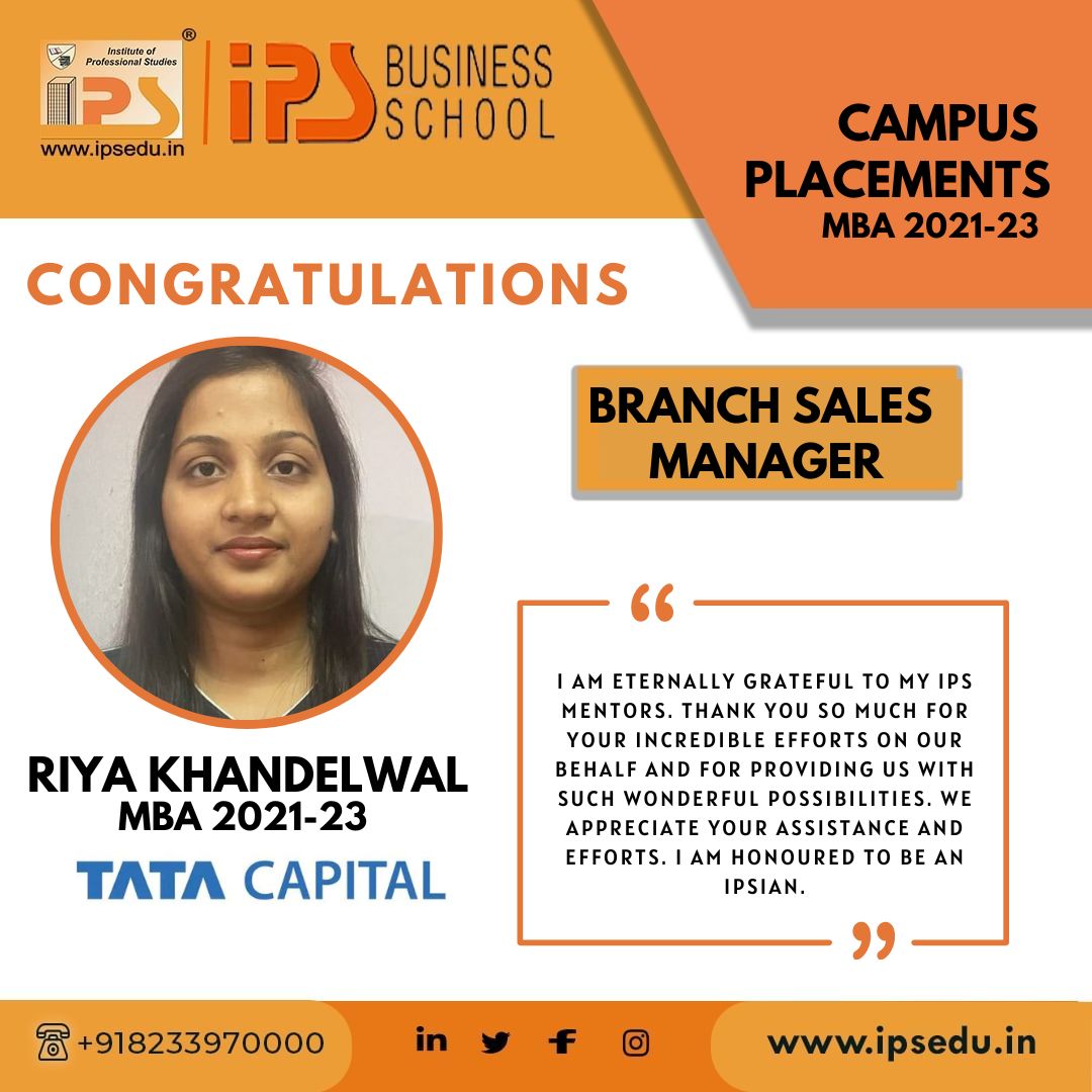 Riya Khandelwal Branch Sales Manager
