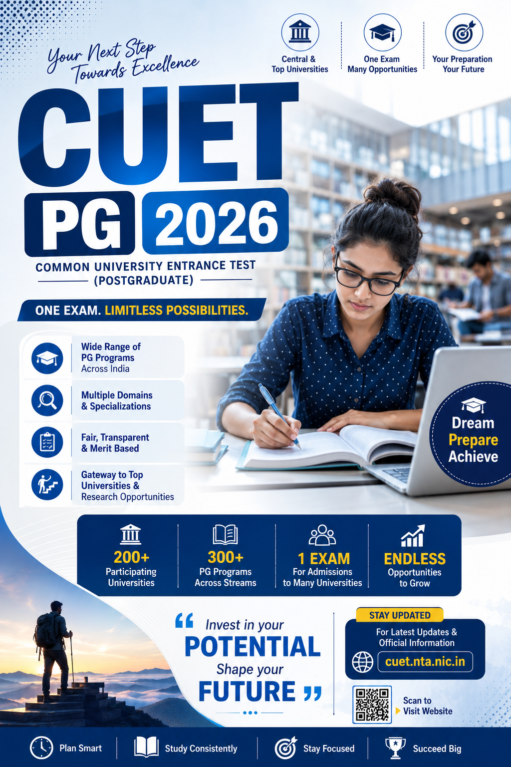 Students preparing for CUET PG 2026 entrance exam